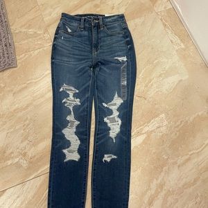 American Eagle - Super hi-rise ripped jegging,